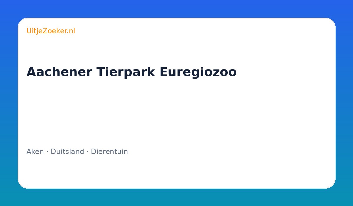Aachener Tierpark Euregiozoo