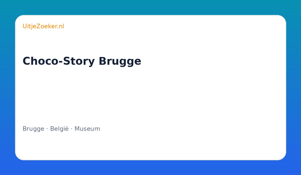 Choco-Story Brugge