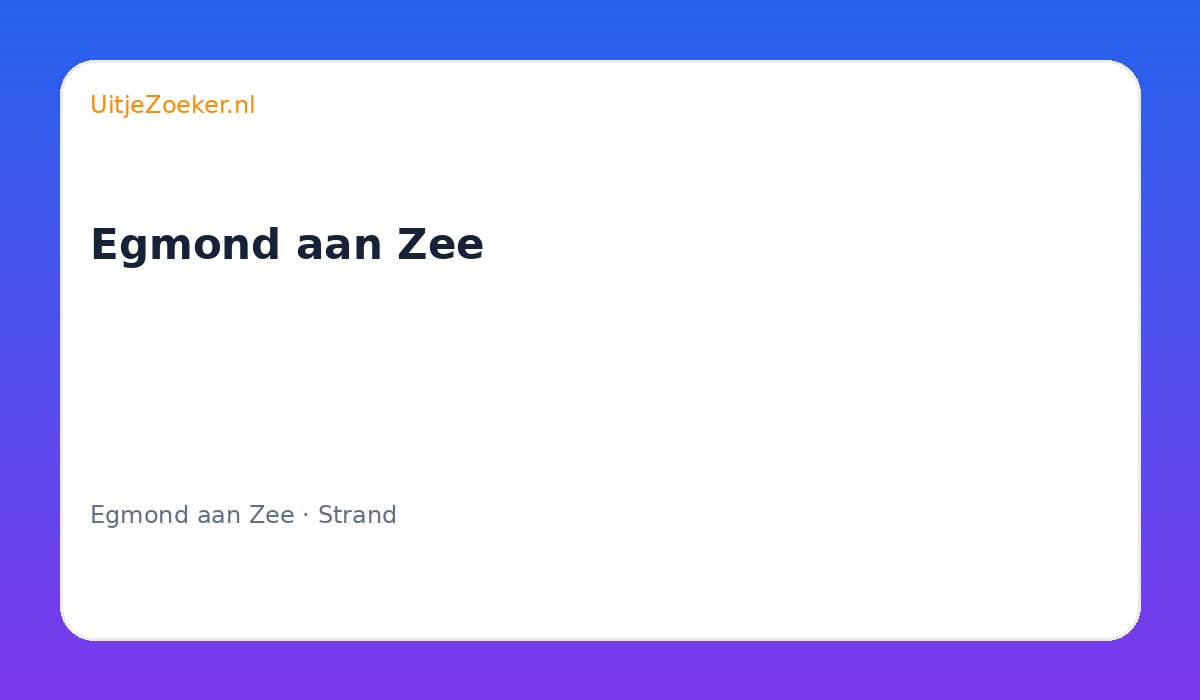 Egmond aan Zee