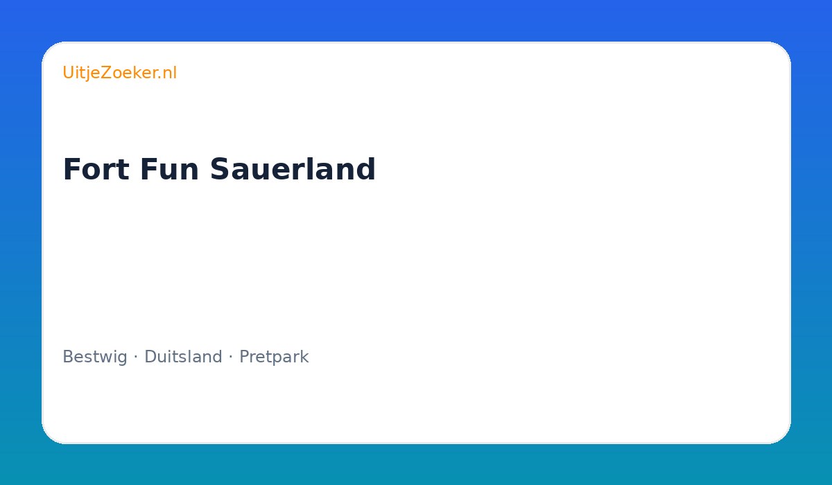 Fort Fun Sauerland
