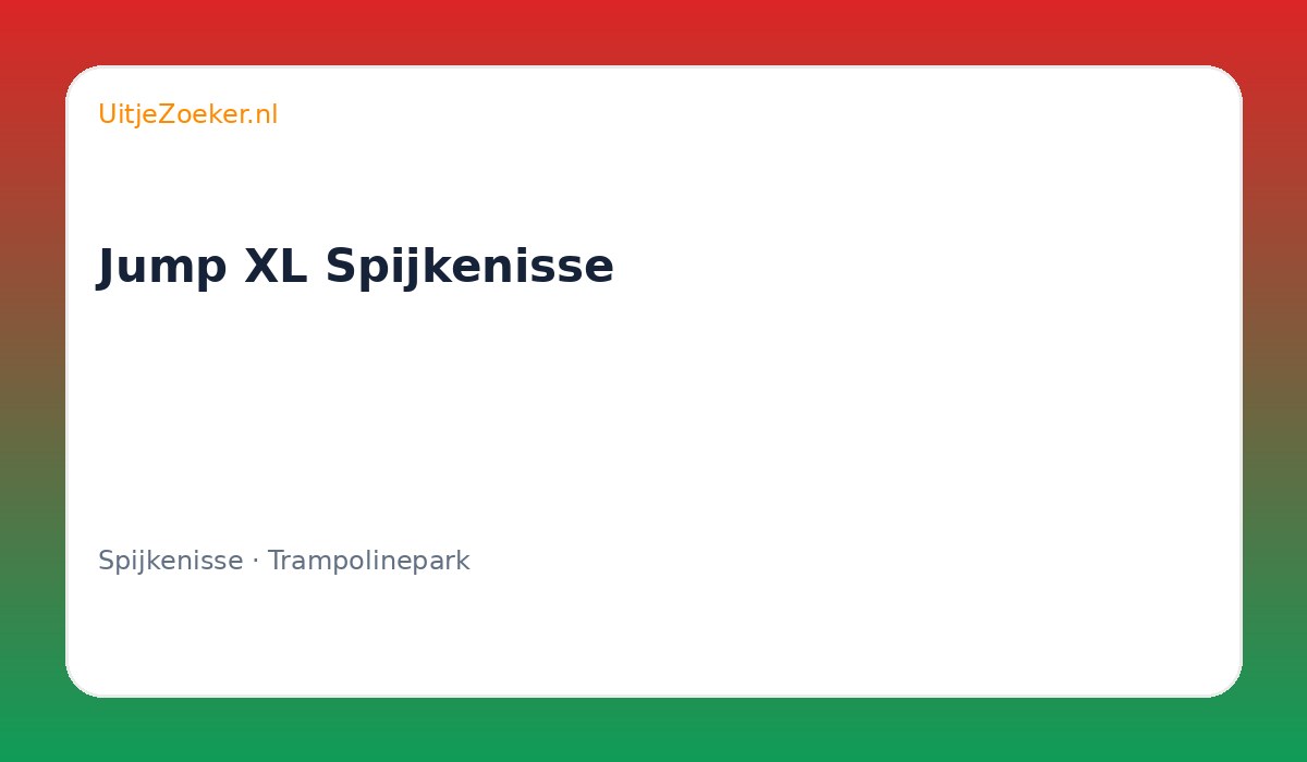 Jump XL Spijkenisse
