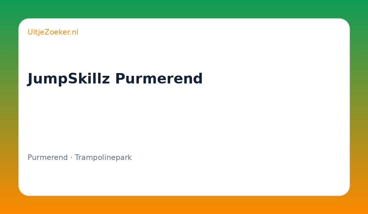 JumpSkillz Purmerend