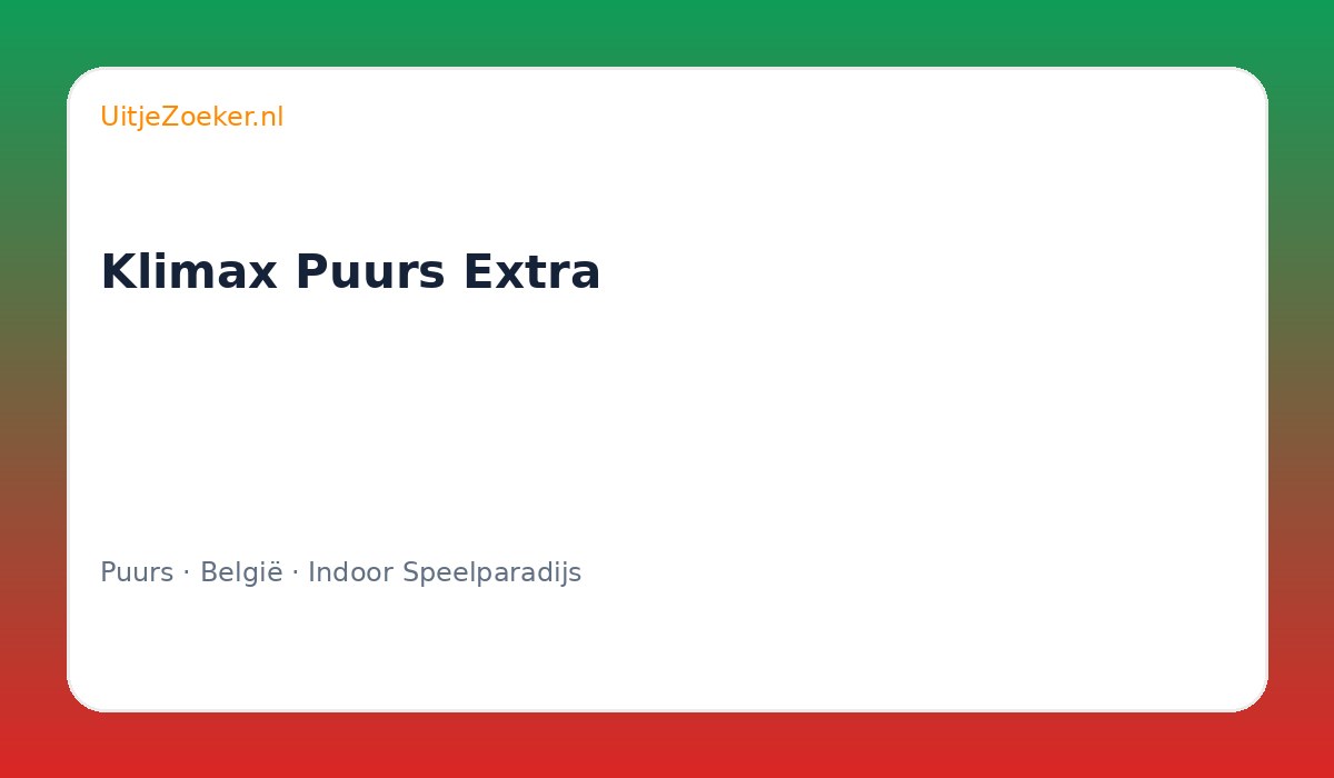 Klimax Puurs Extra