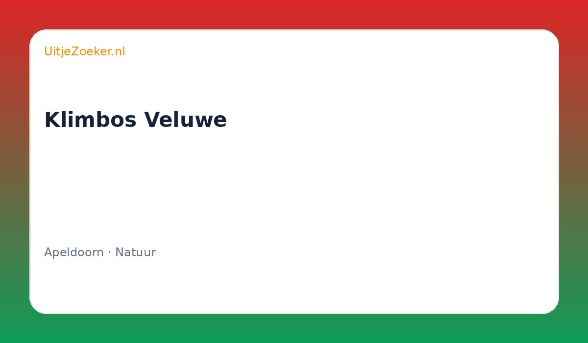Klimbos Veluwe