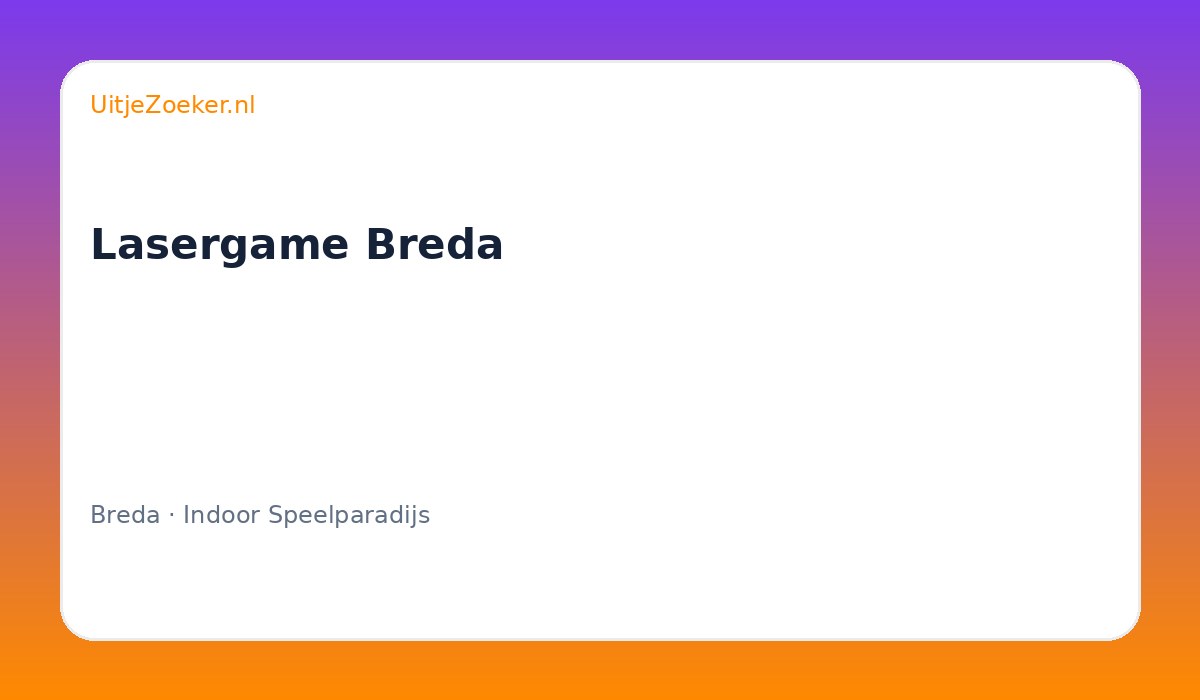 Lasergame Breda