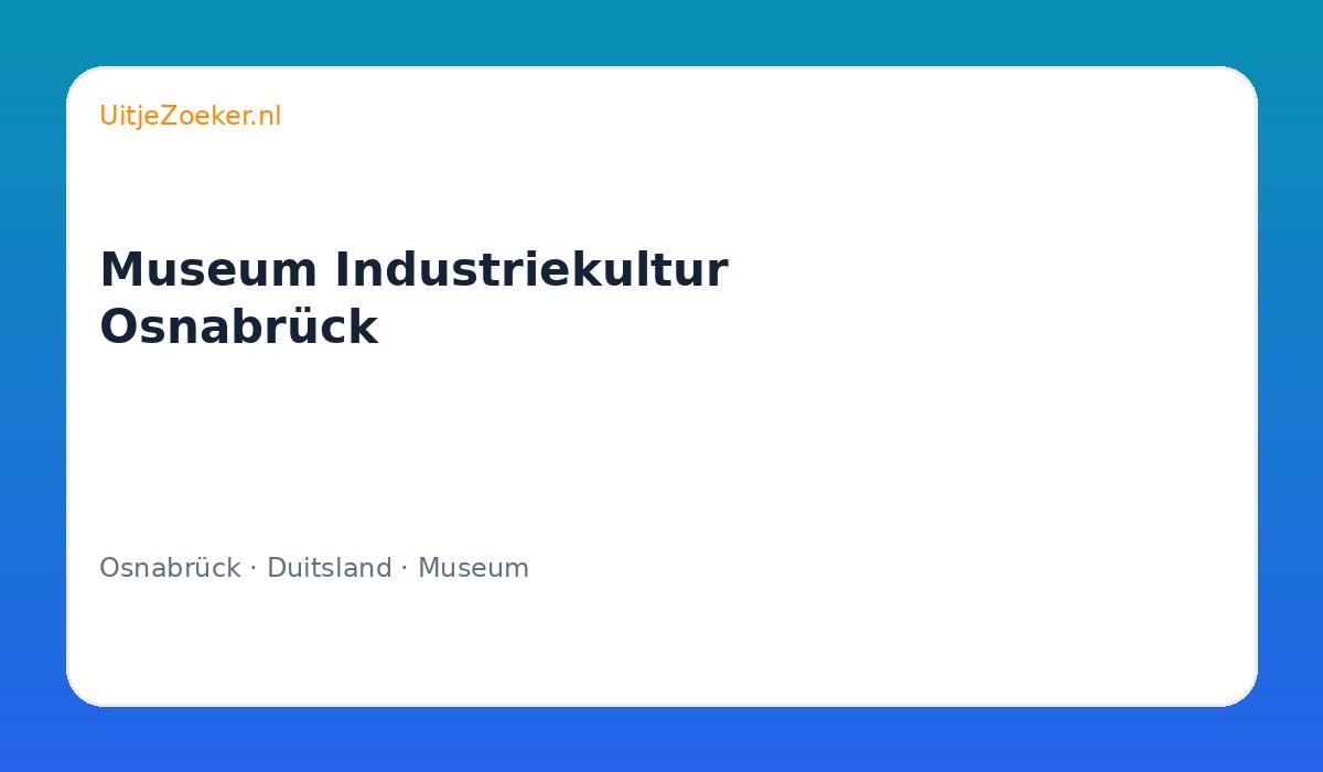 Museum Industriekultur Osnabrück
