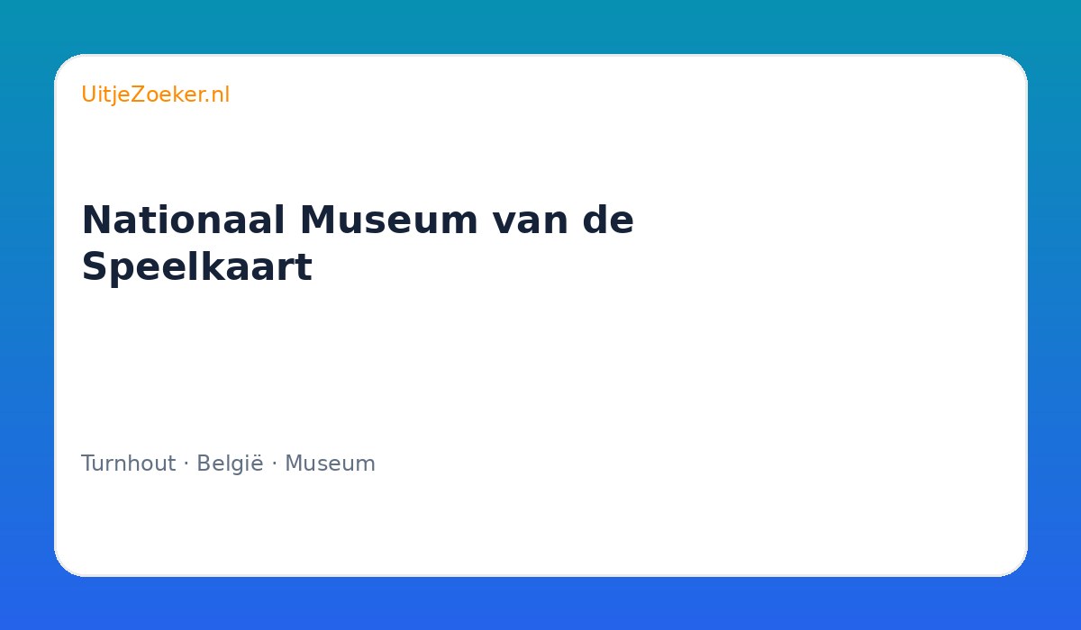 Nationaal Museum van de Speelkaart