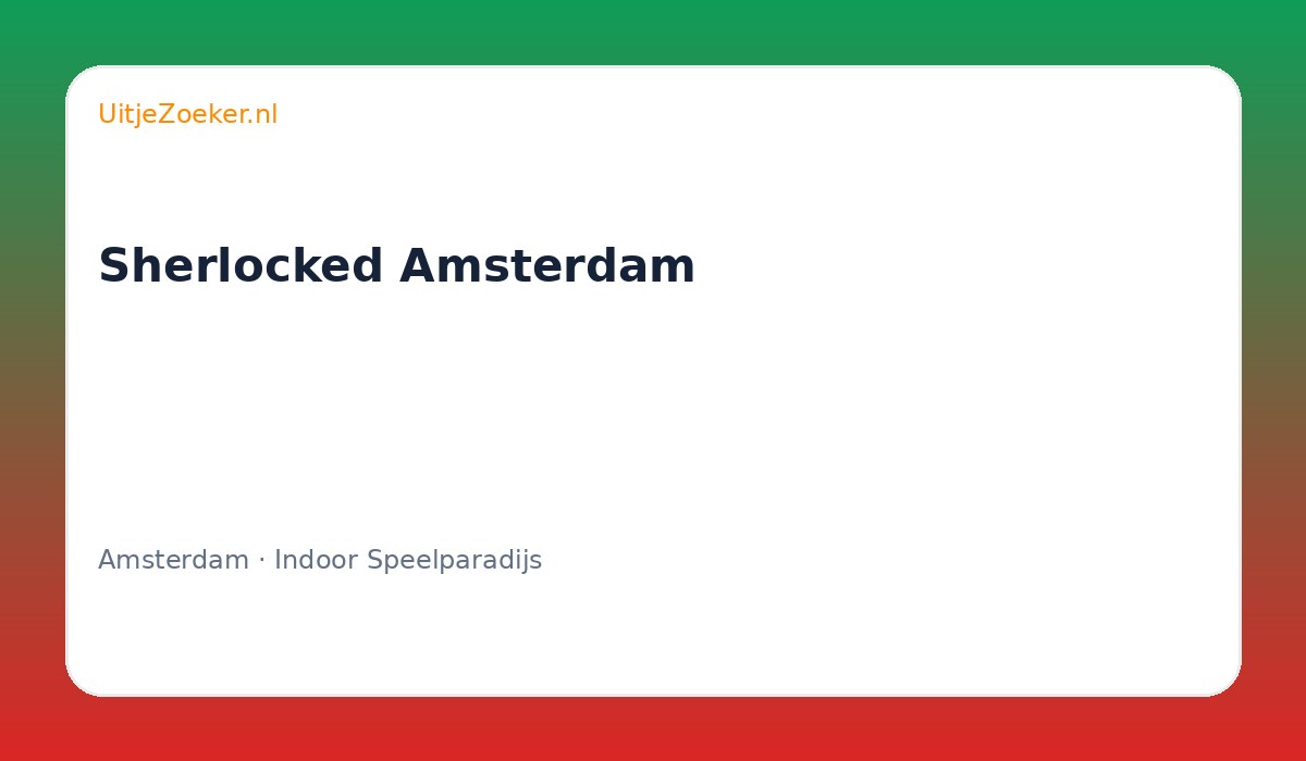 Sherlocked Amsterdam