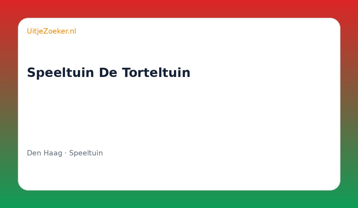 Speeltuin De Torteltuin