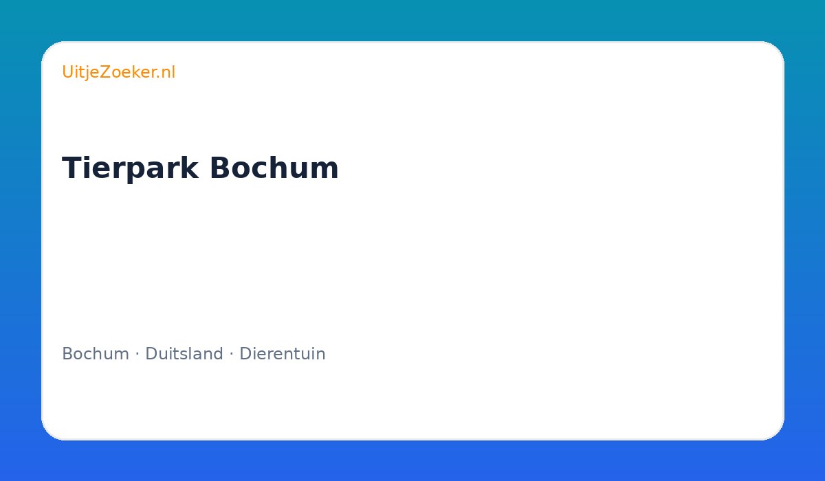 Tierpark Bochum