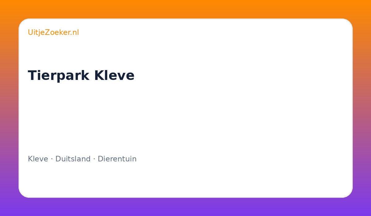 Tierpark Kleve