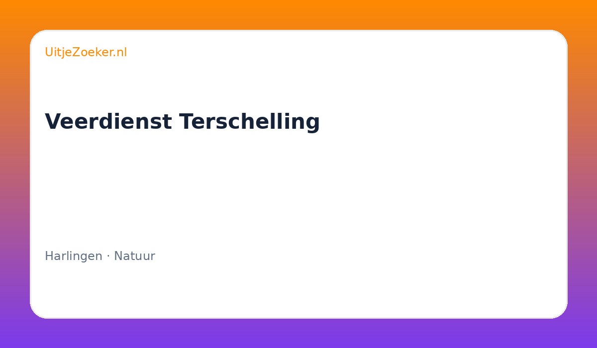 Veerdienst Terschelling