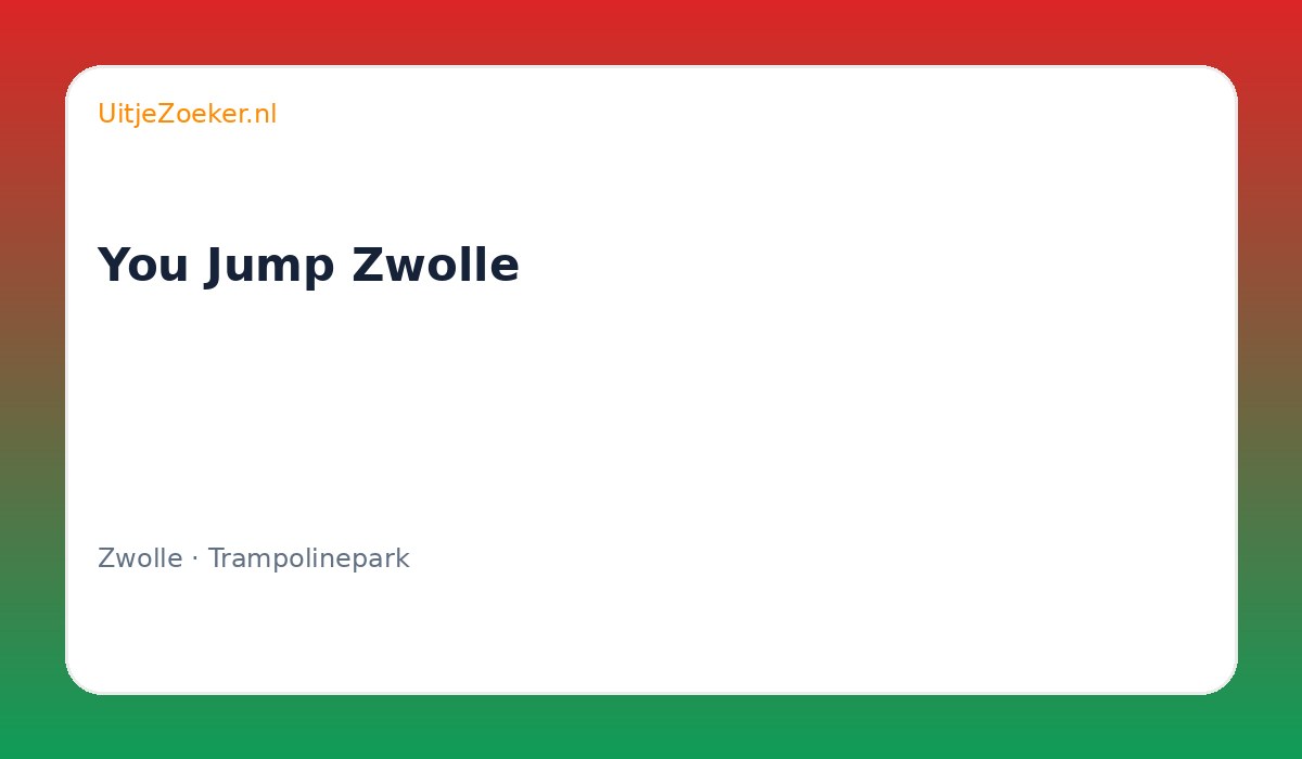 You Jump Zwolle